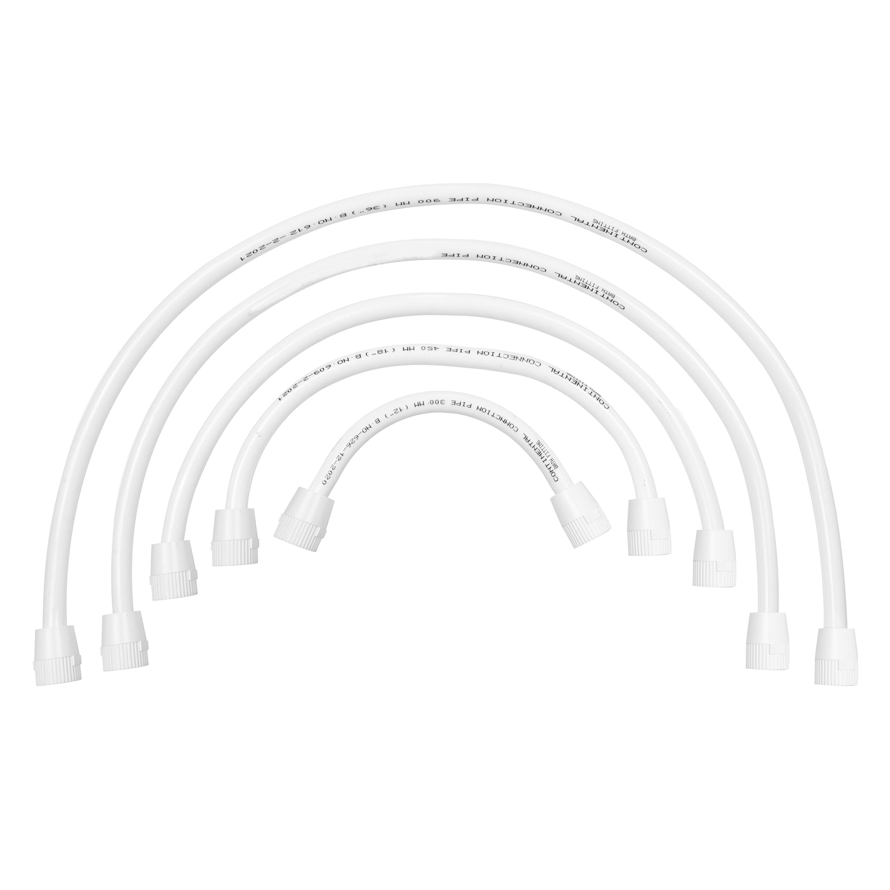 PVC Connection Pipe With ABS Nuts {14mm} Continental Bath Fittings