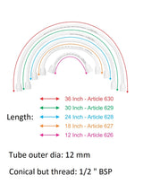PVC Connection Pipe With ABS Nuts {12mm}