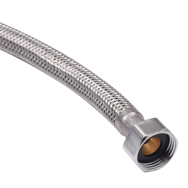 Stainless Steel 304 Braided Hose With Brass Nuts