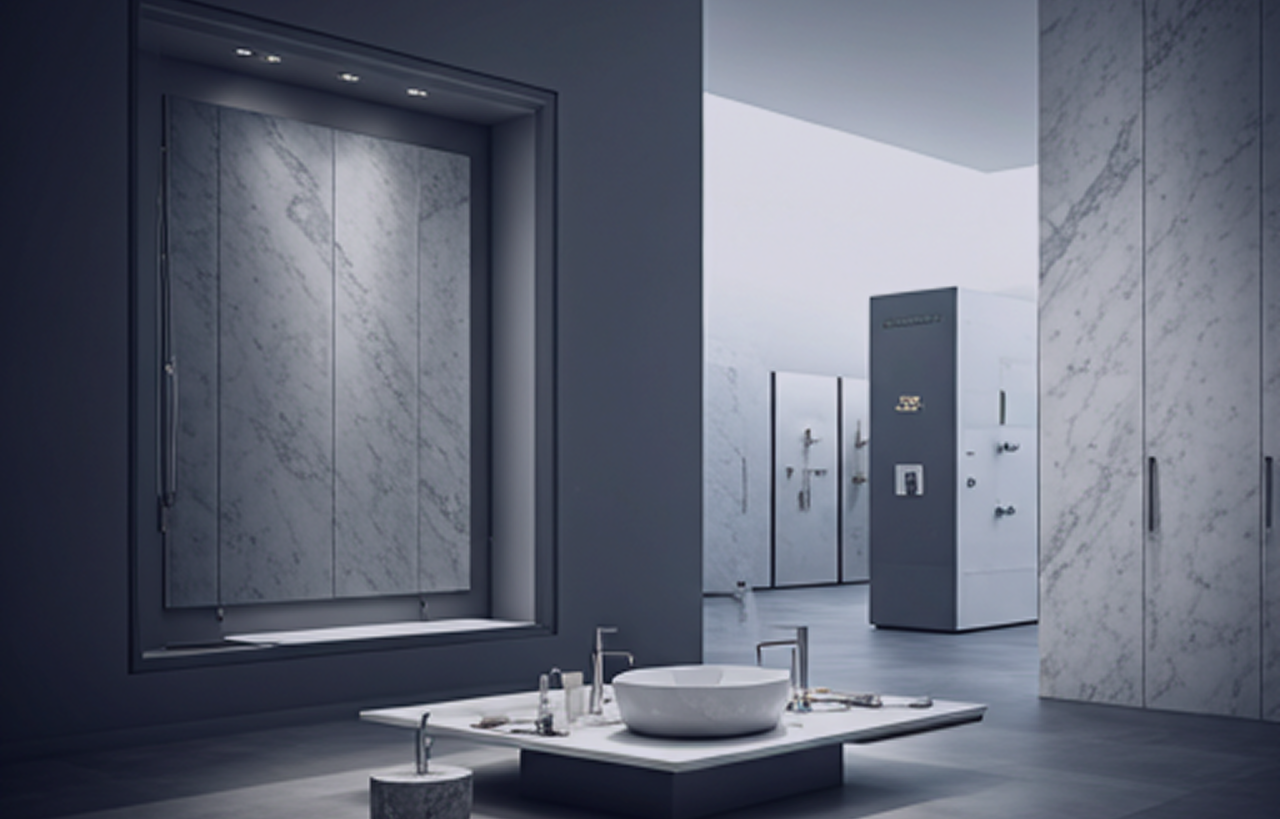 Sanitary showcase