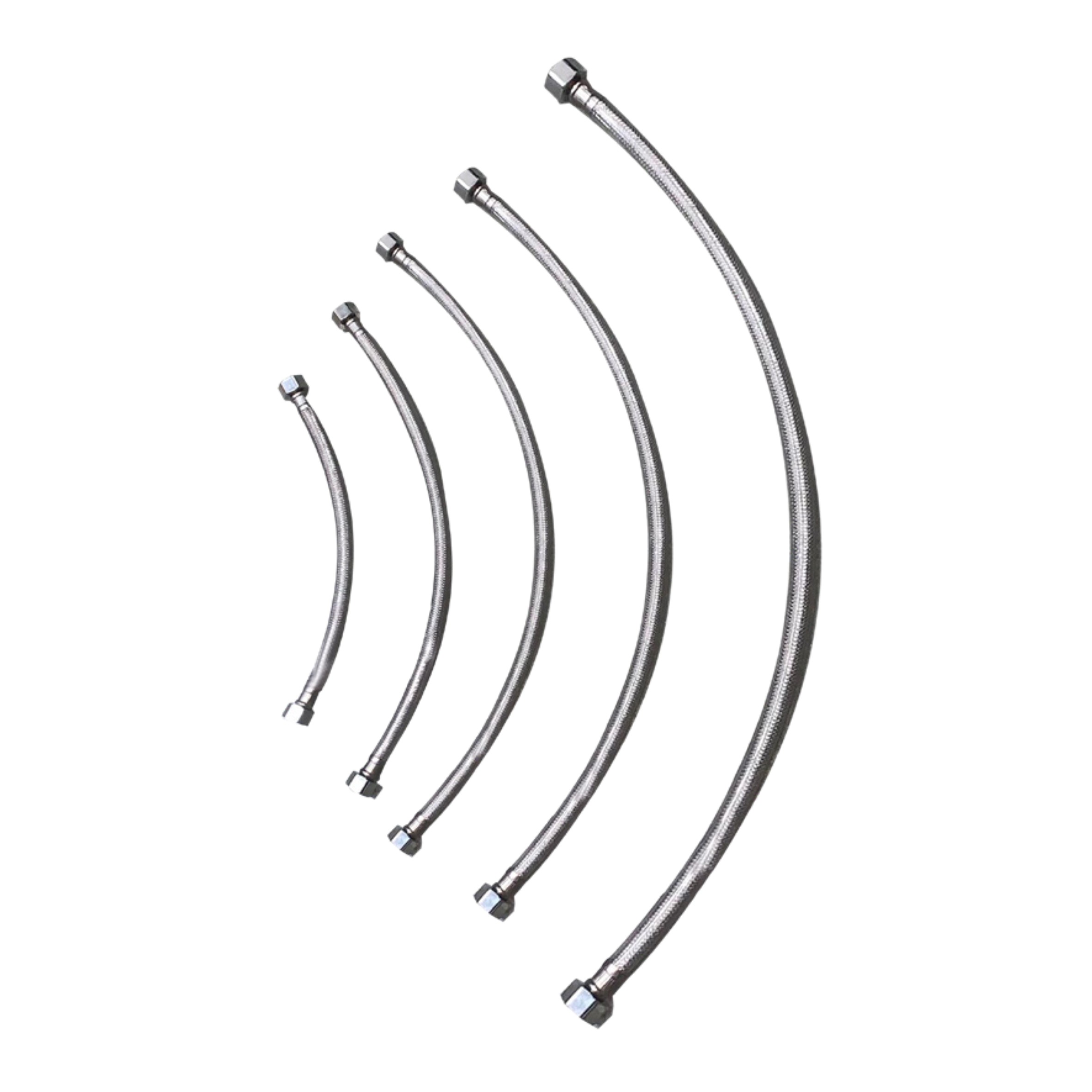 SS 304 Braided Hose with SS Nuts & PVC Covering