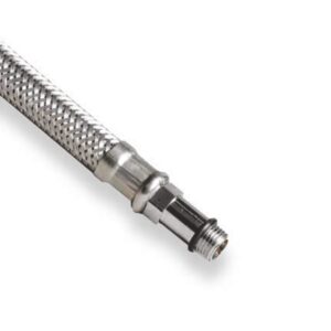 SS 304 Braided Connector with Brass Nuts